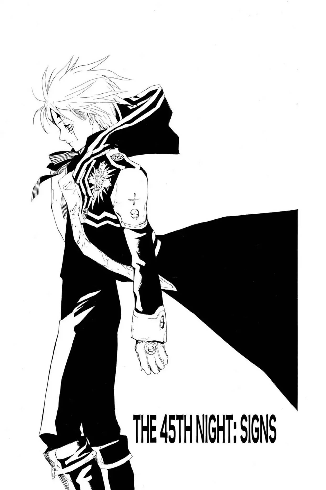 D.Gray-man Chapter 45 page 1 - Chapter 45: Vol.5 The 45th Night: Signs
