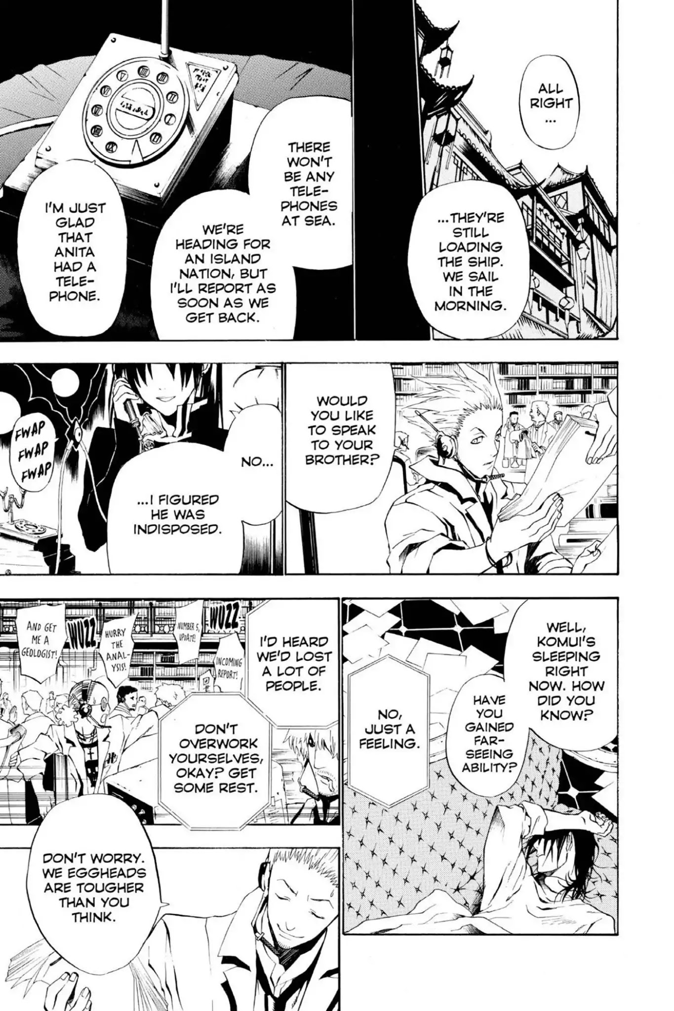 D.Gray-man Chapter 46 page 9 - Chapter 46: Vol.5 The 46th Night: News of Cross Marian