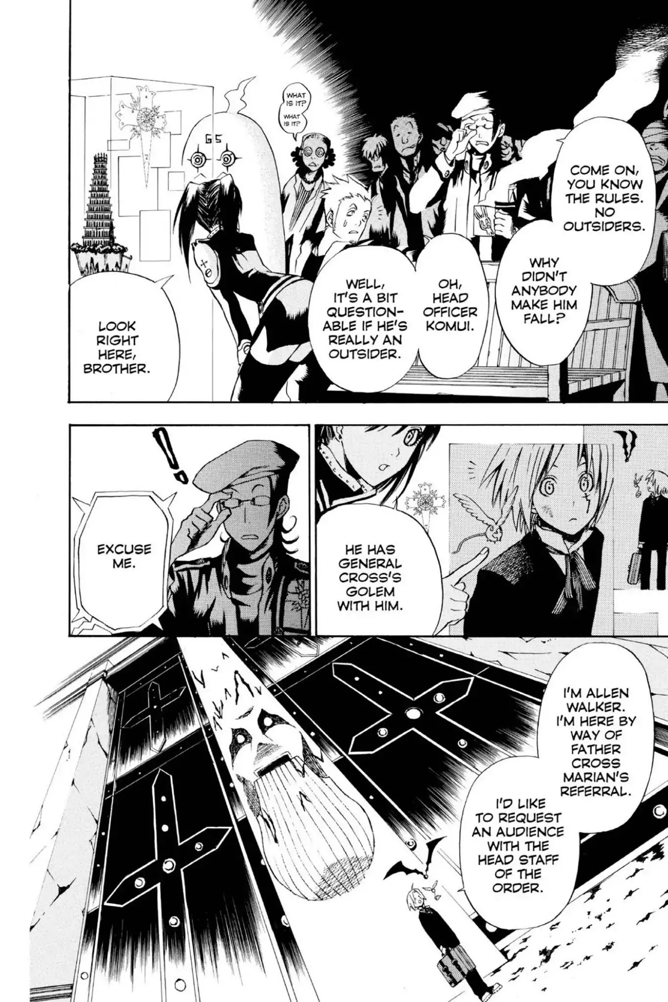 D.Gray-man Chapter 5 page 4 - Chapter 5: Vol.1 The 5th Night: The Black Order