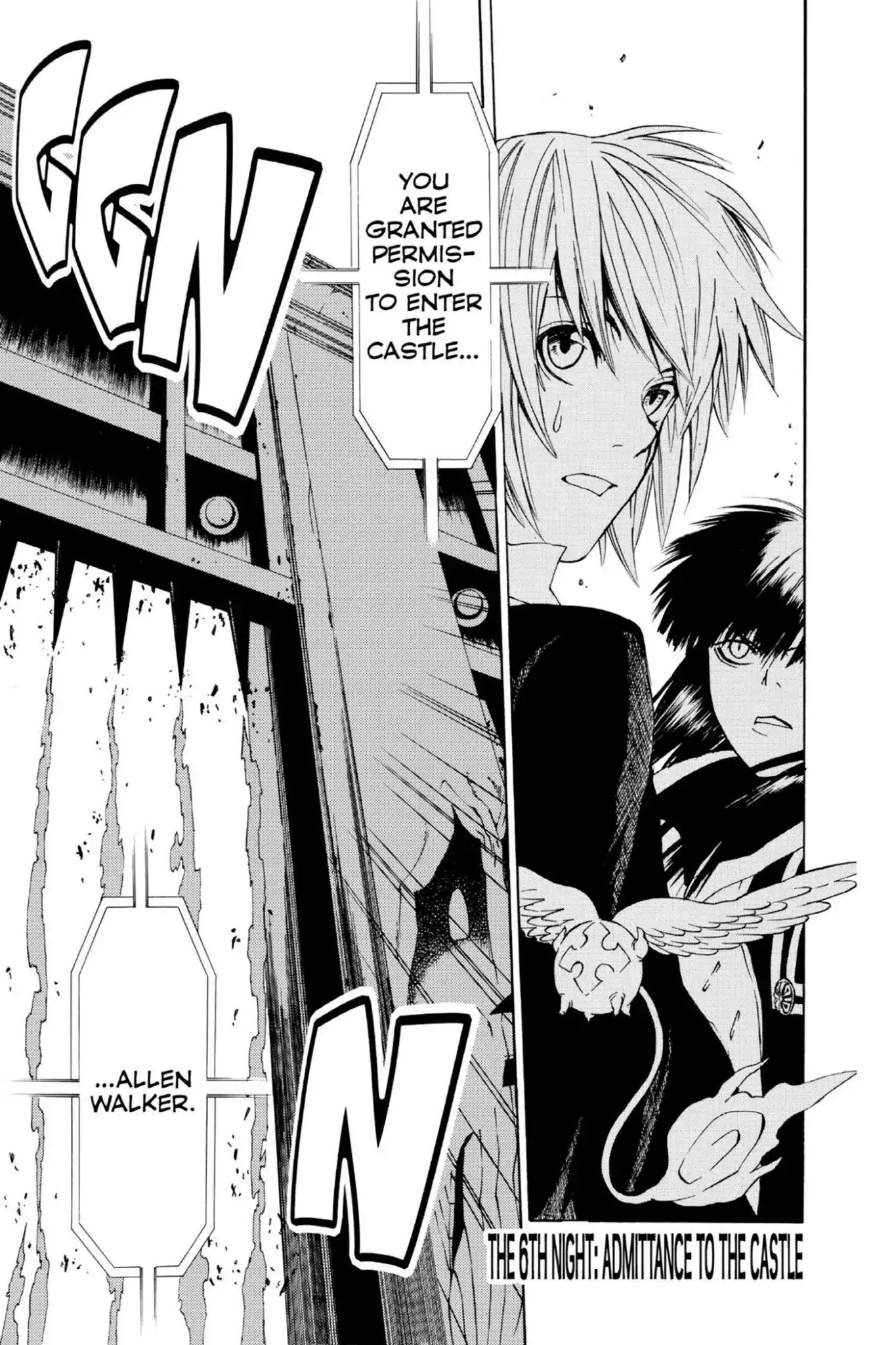 D.Gray-man Chapter 6 page 1 - Chapter 6: Vol.1 The 6th Night: Admittance to the Castle