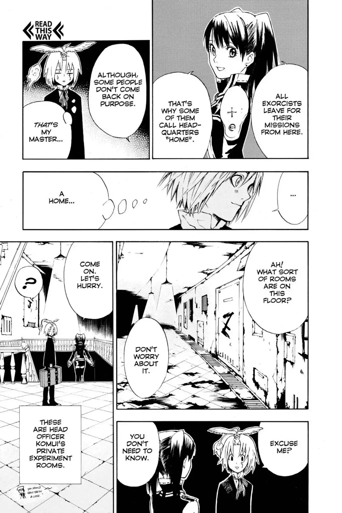 D.Gray-man Chapter 6 page 9 - Chapter 6: Vol.1 The 6th Night: Admittance to the Castle