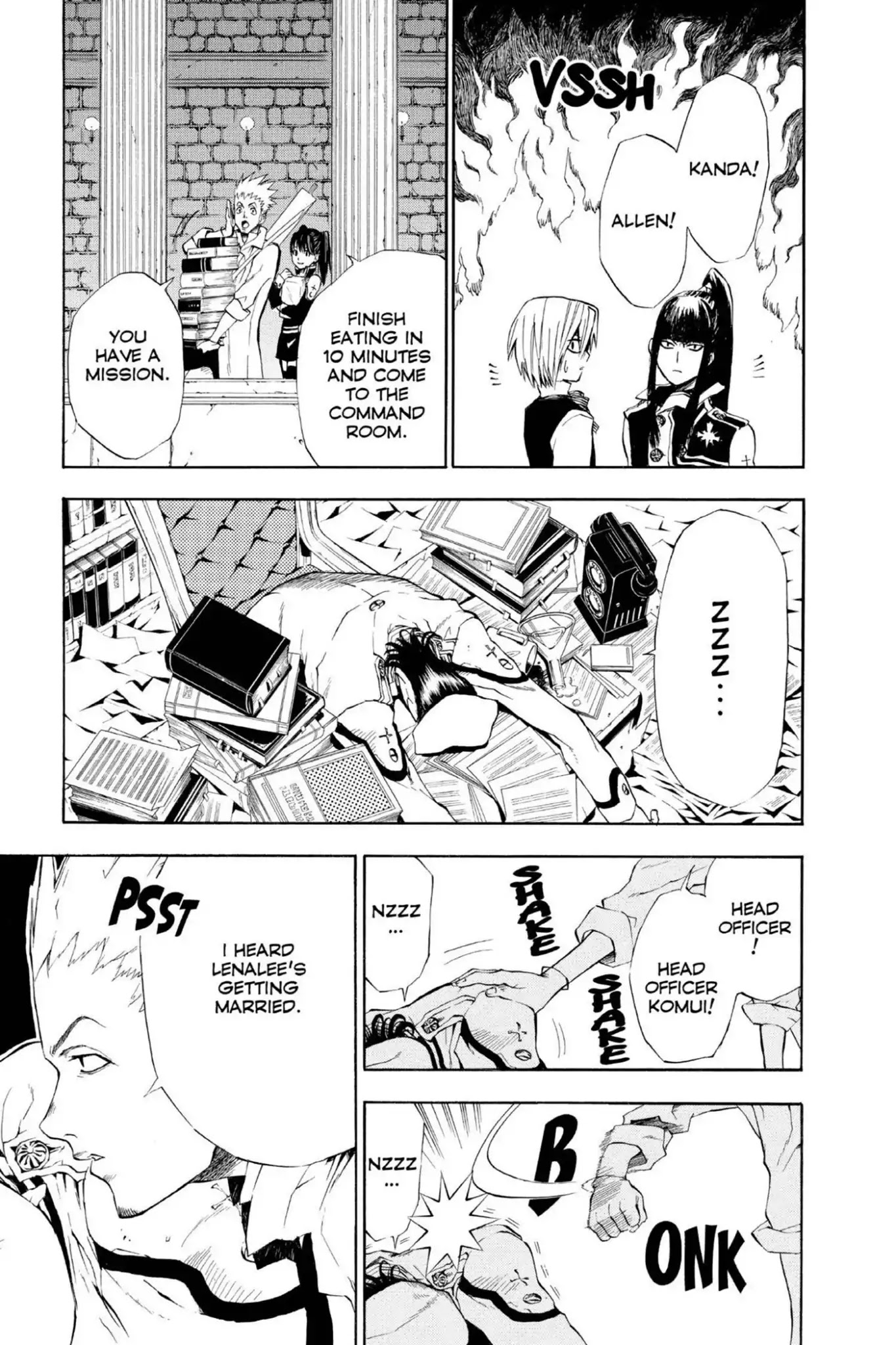 D.Gray-man Chapter 8 page 16 - Chapter 8: Vol.2 The 8th Night: Start of the Mission