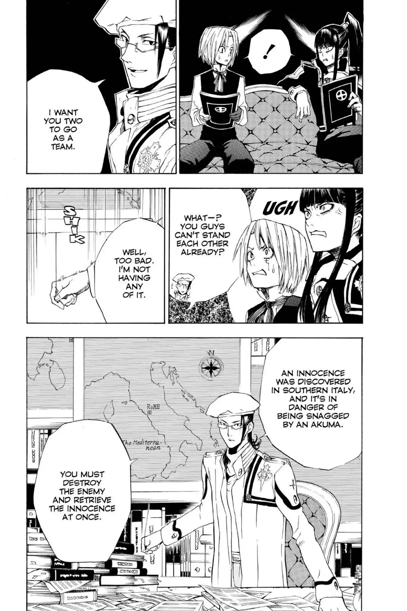 D.Gray-man Chapter 8 page 18 - Chapter 8: Vol.2 The 8th Night: Start of the Mission