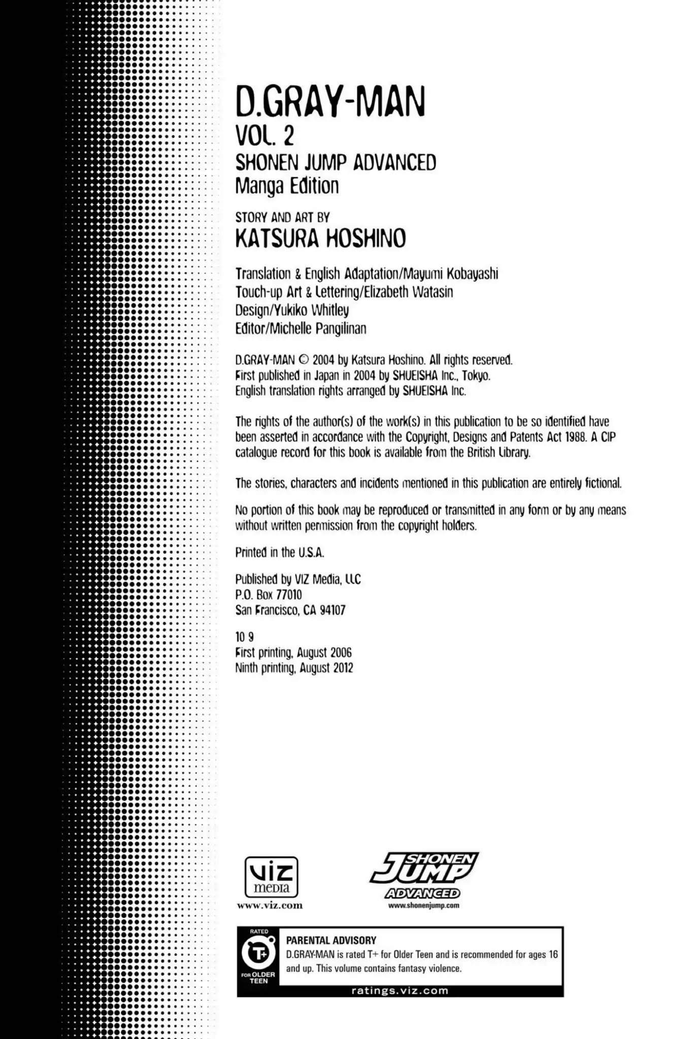 D.Gray-man Chapter 8 page 3 - Chapter 8: Vol.2 The 8th Night: Start of the Mission