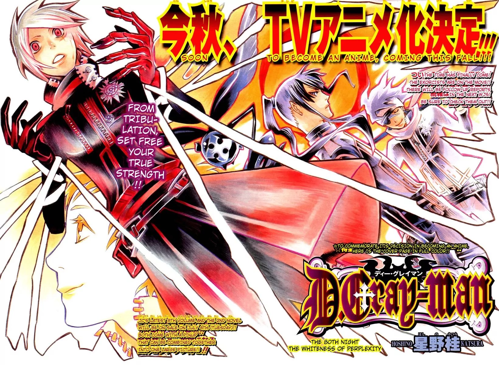 D.Gray-man Chapter 80 page 3 - Chapter 80: The 80th Night: The Whiteness of Perplexity