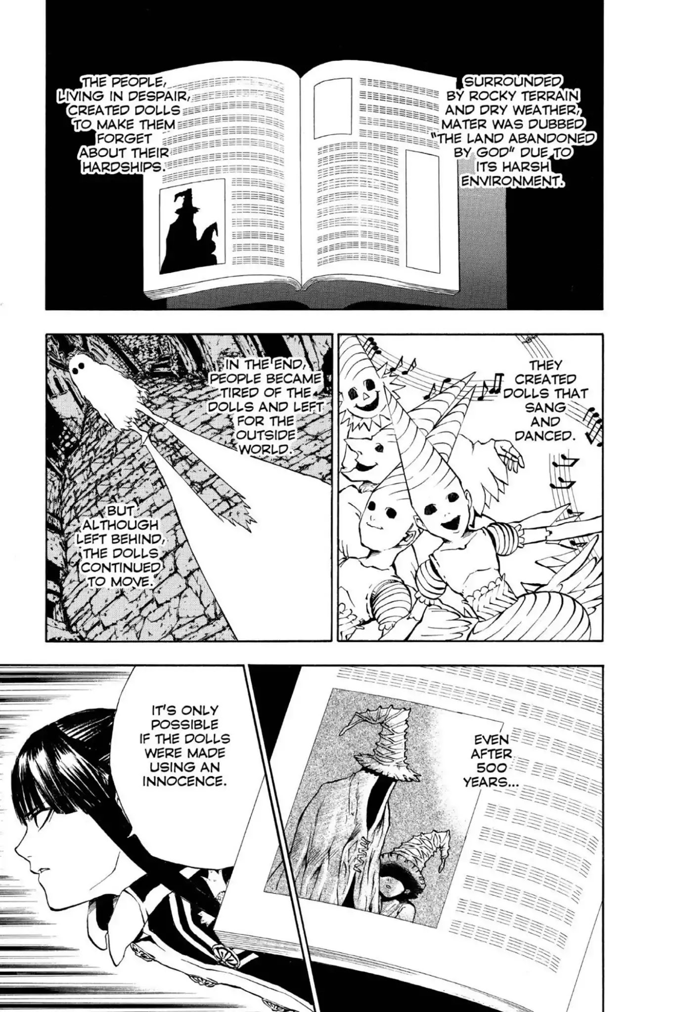 D.Gray-man Chapter 9 page 13 - Chapter 9: Vol.2 The 9th Night: Old Man of the Land and Aria of the Night Sky (Part 1)