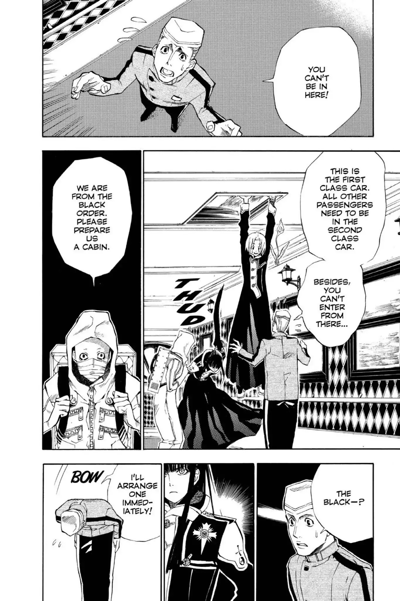 D.Gray-man Chapter 9 page 4 - Chapter 9: Vol.2 The 9th Night: Old Man of the Land and Aria of the Night Sky (Part 1)