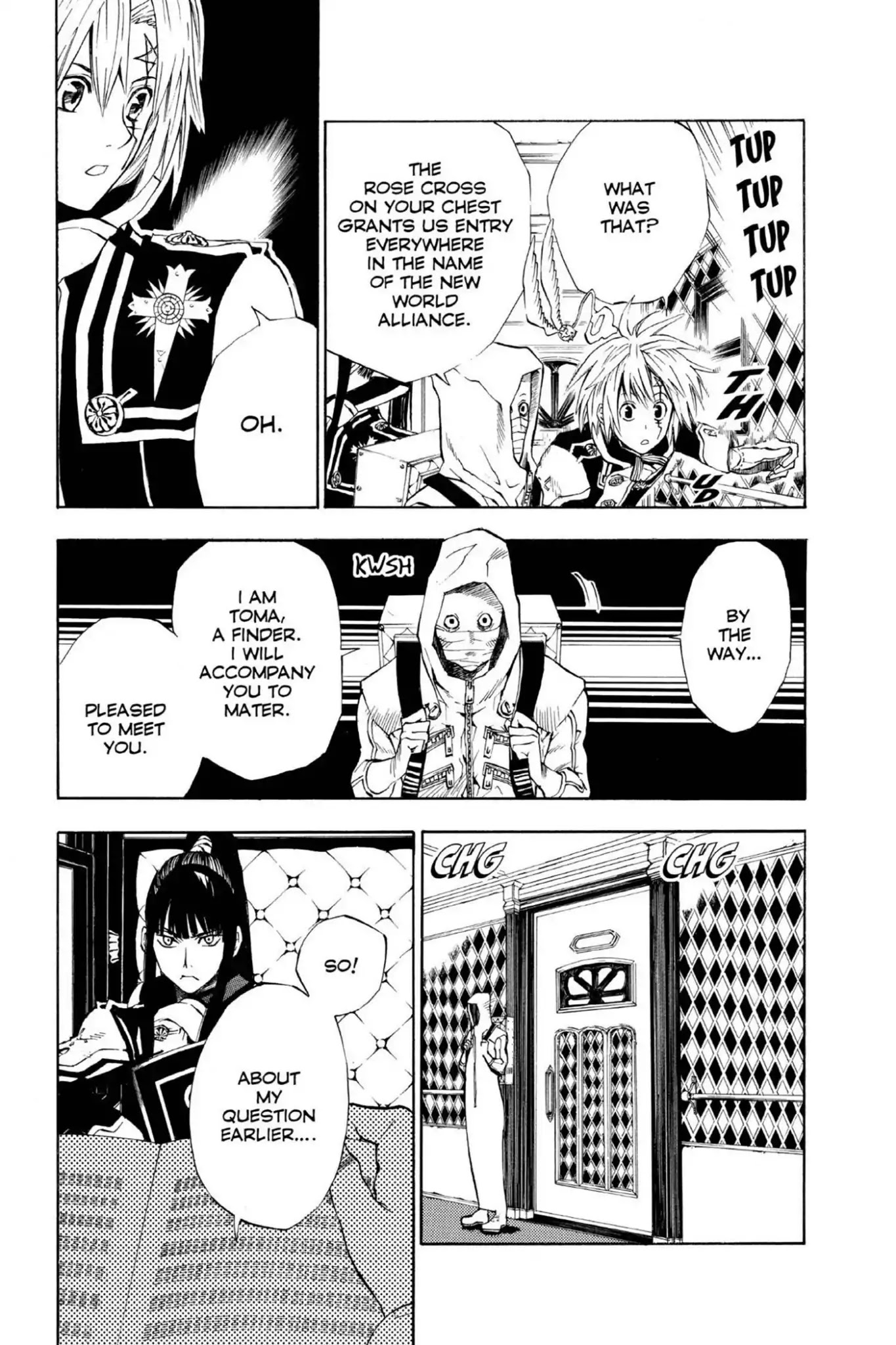 D.Gray-man Chapter 9 page 5 - Chapter 9: Vol.2 The 9th Night: Old Man of the Land and Aria of the Night Sky (Part 1)