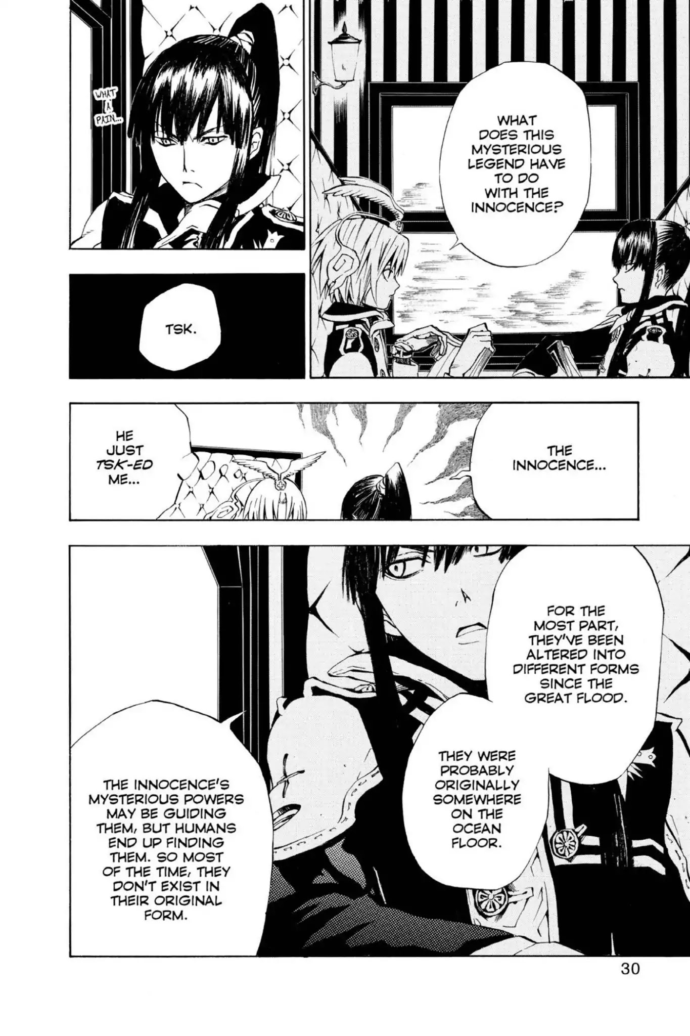 D.Gray-man Chapter 9 page 6 - Chapter 9: Vol.2 The 9th Night: Old Man of the Land and Aria of the Night Sky (Part 1)
