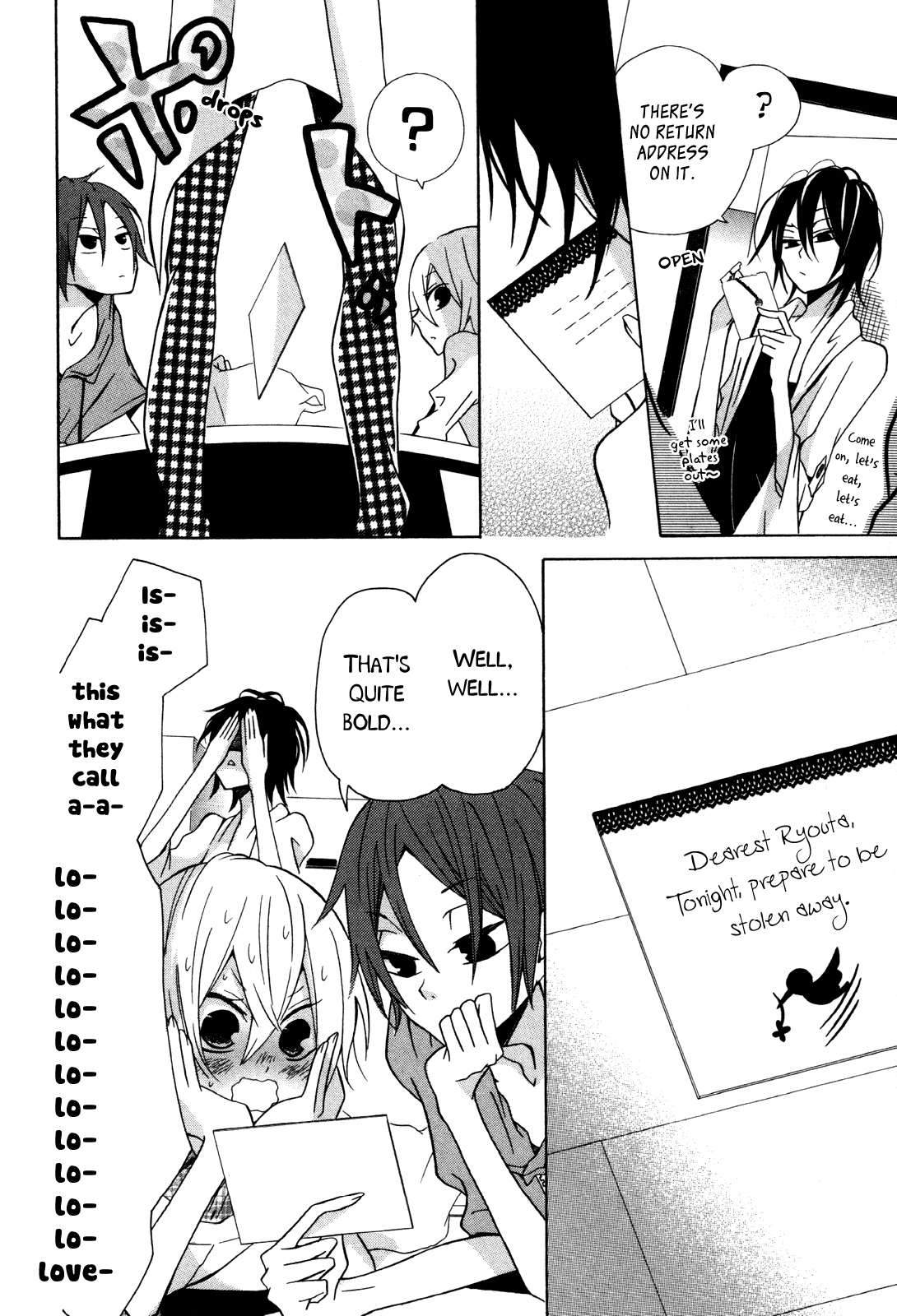 Dadadadan. Chapter 3 page 4 - Chapter 3: A Love Letter During Golden Week!? Let's Send Those Stalker Chicks Packing!!