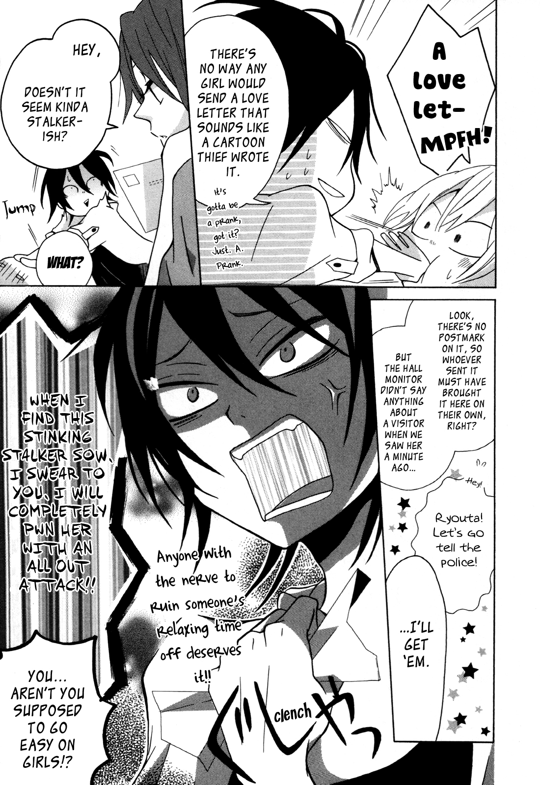 Dadadadan. Chapter 3 page 5 - Chapter 3: A Love Letter During Golden Week!? Let's Send Those Stalker Chicks Packing!!