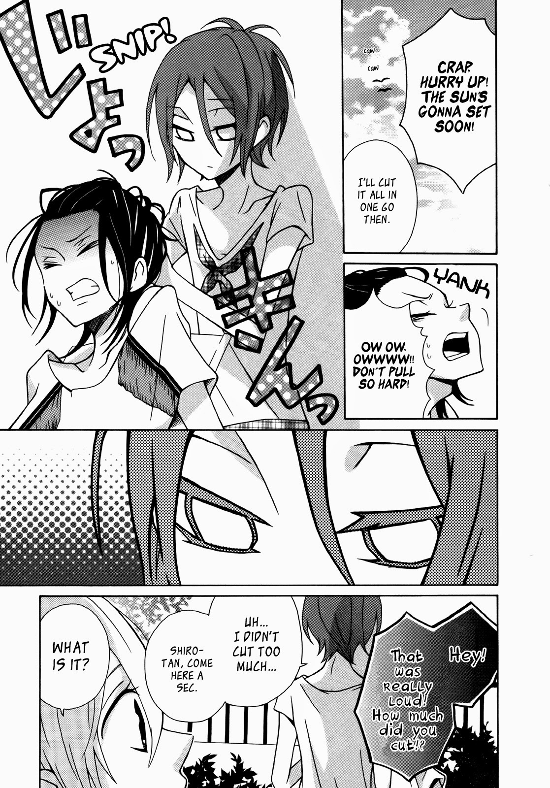 Dadadadan. Chapter 4.5 page 10 - Chapter 4.5: We're So Bored We Could Die! Let's Fix That Messy Do!!