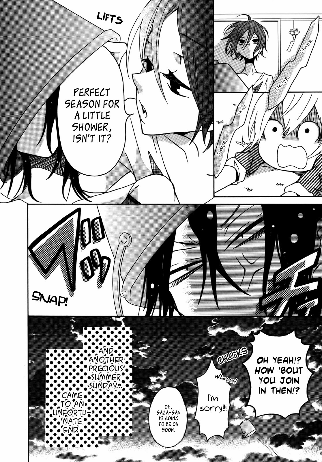 Dadadadan. Chapter 4.5 page 13 - Chapter 4.5: We're So Bored We Could Die! Let's Fix That Messy Do!!
