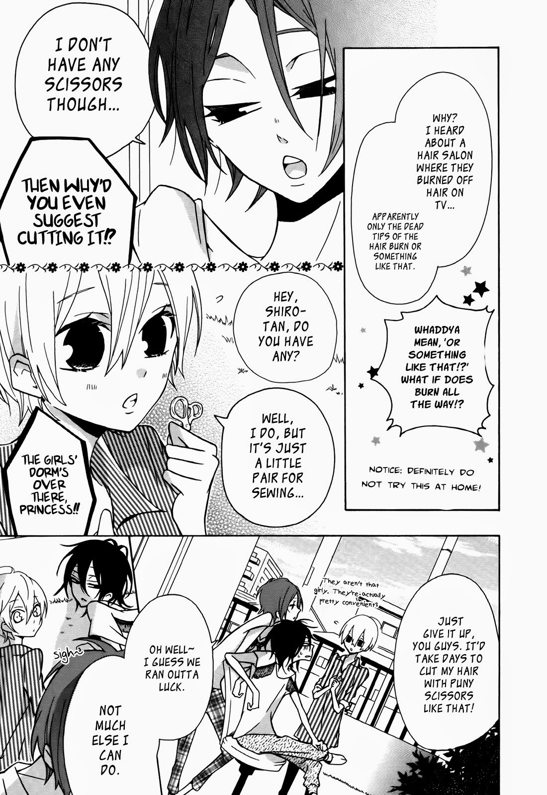Dadadadan. Chapter 4.5 page 6 - Chapter 4.5: We're So Bored We Could Die! Let's Fix That Messy Do!!