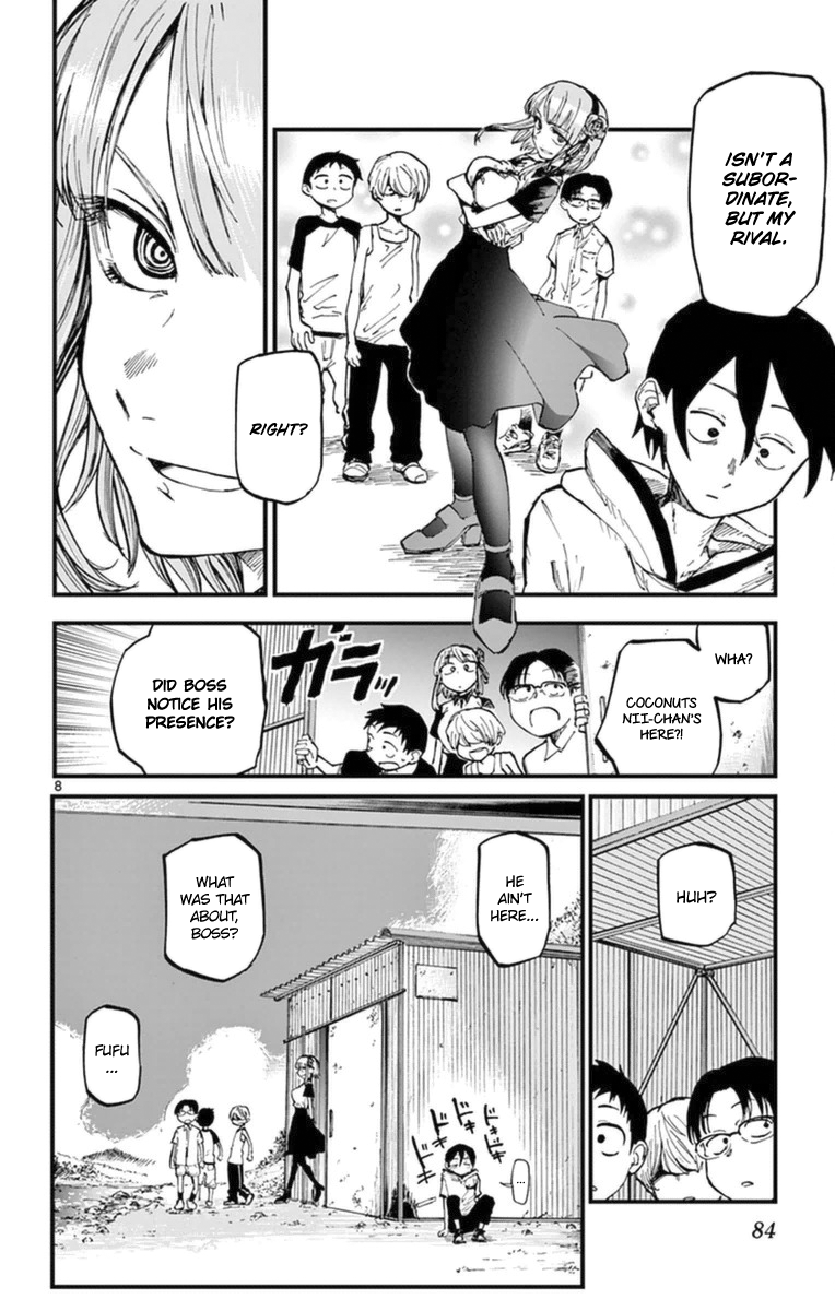 Dagashi Kashi Chapter 101 page 8 - Chapter 101 : Tattoo Stickers