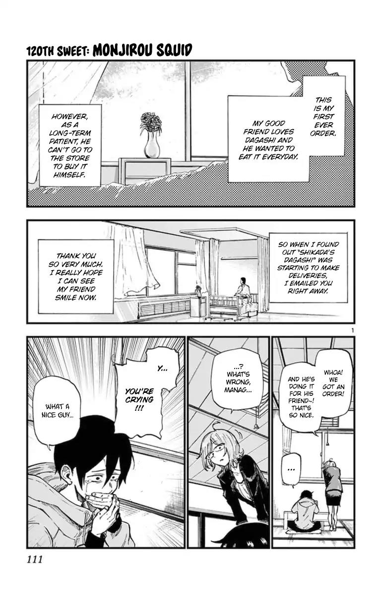 Dagashi Kashi Chapter 120 page 1 - Chapter 120: Monjirou Squid