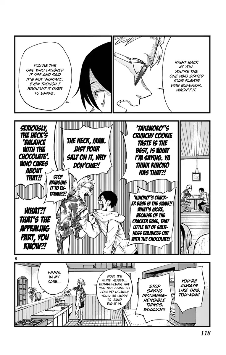 Dagashi Kashi Chapter 151 page 6 - Chapter 151: Kinoko and Takenoko