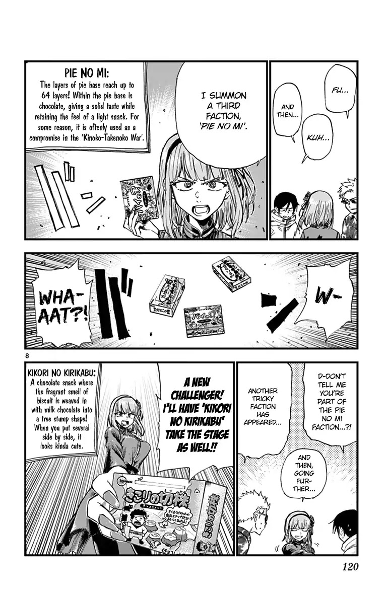 Dagashi Kashi Chapter 151 page 8 - Chapter 151: Kinoko and Takenoko
