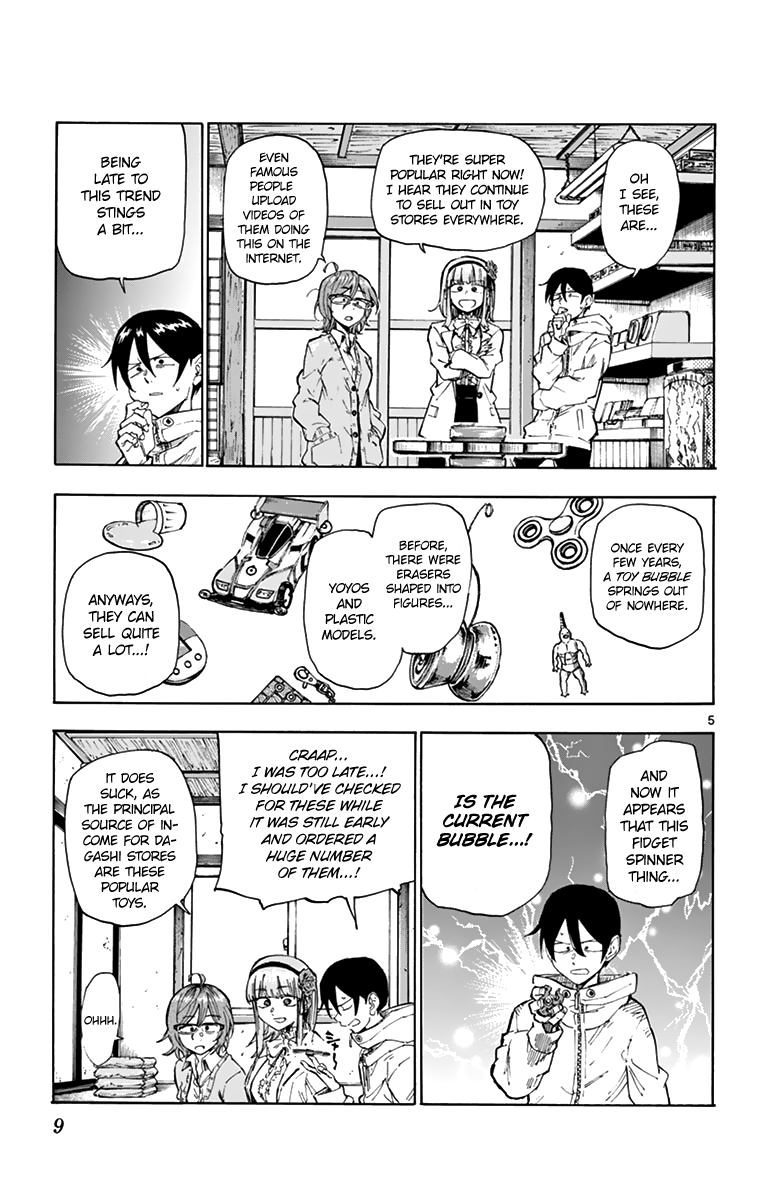 Dagashi Kashi Chapter 156 page 5 - Chapter 156: Fidget Spinners