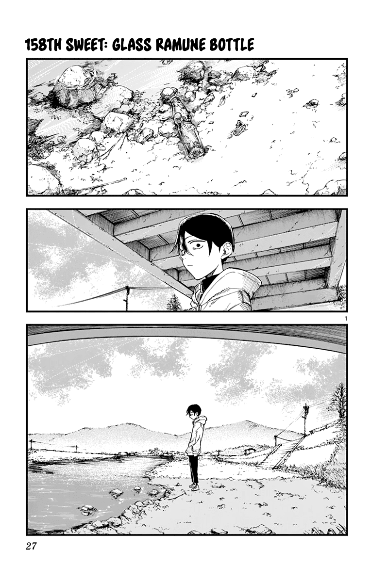 Dagashi Kashi Chapter 158 page 1 - Chapter 158: Glass Ramune Bottle