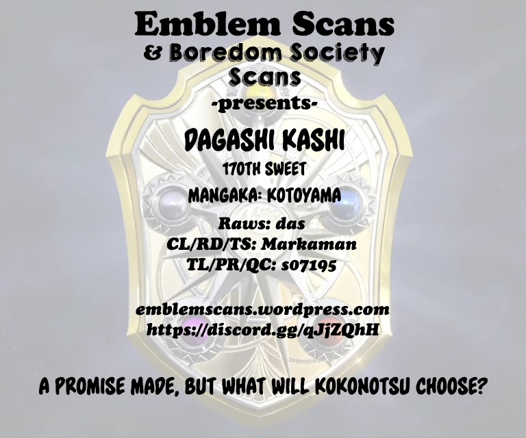 Dagashi Kashi Chapter 170 page 14 - Chapter 170: Promise