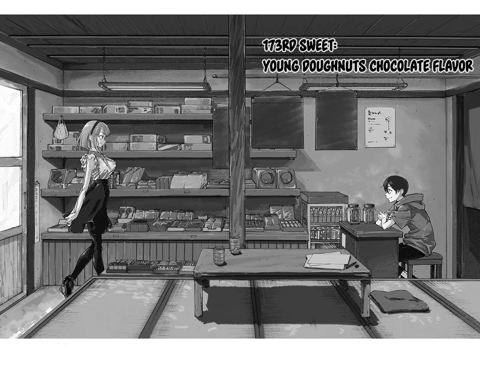 Dagashi Kashi Chapter 173 page 2 - Chapter 173: Young Doughnuts Chocolate Flavor