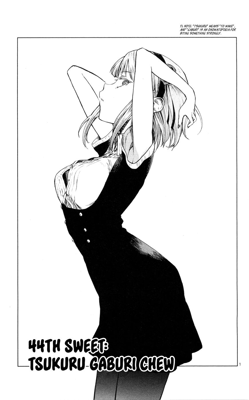 Dagashi Kashi Chapter 44 page 2 - Chapter 44 : Tsukuru Gaburi Chew