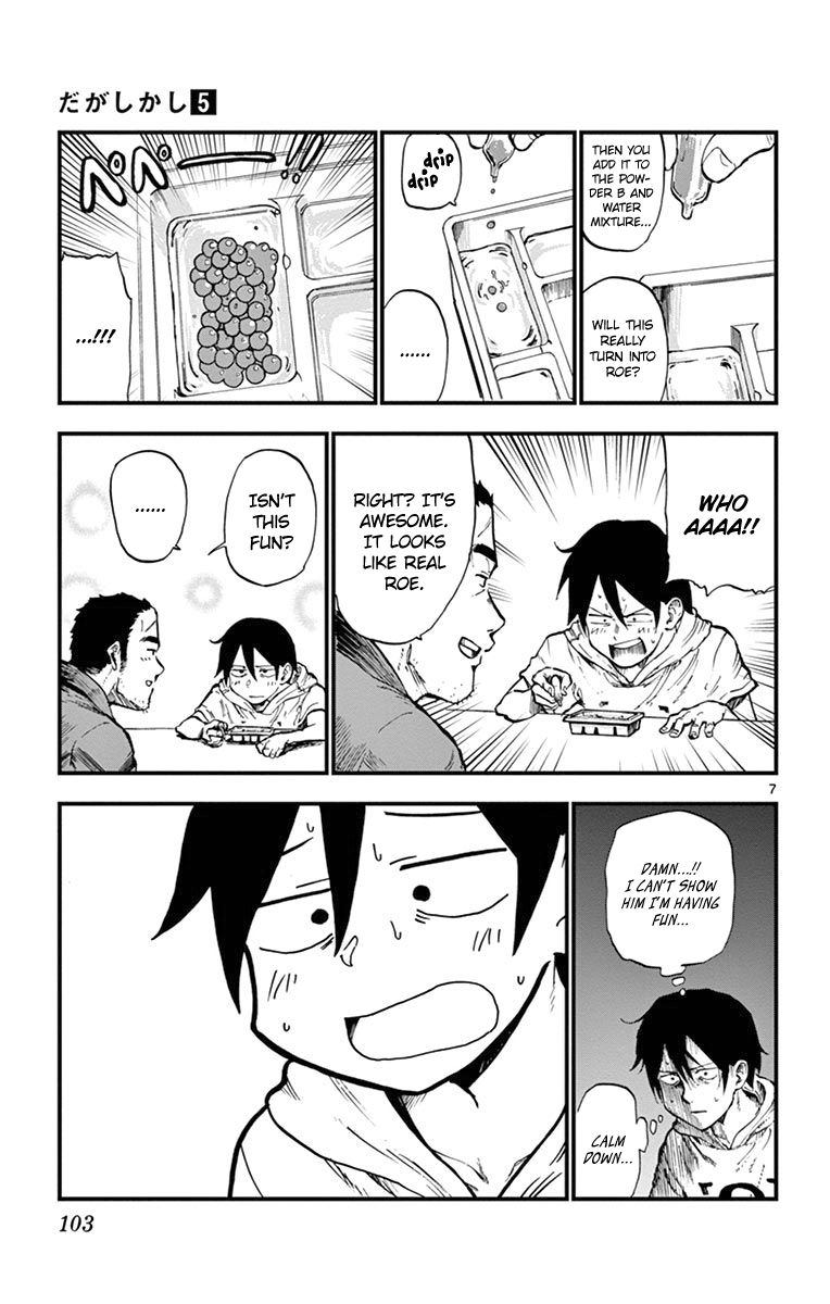 Dagashi Kashi Chapter 86 page 7 - Chapter 86 : Fun Sushi Store