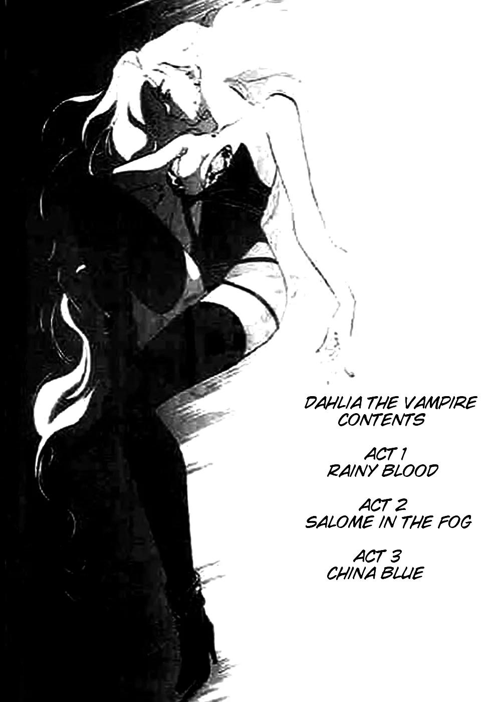 Dahlia the Vampire Chapter 1 page 3 - Chapter 1: Act 1. Rainy Blood