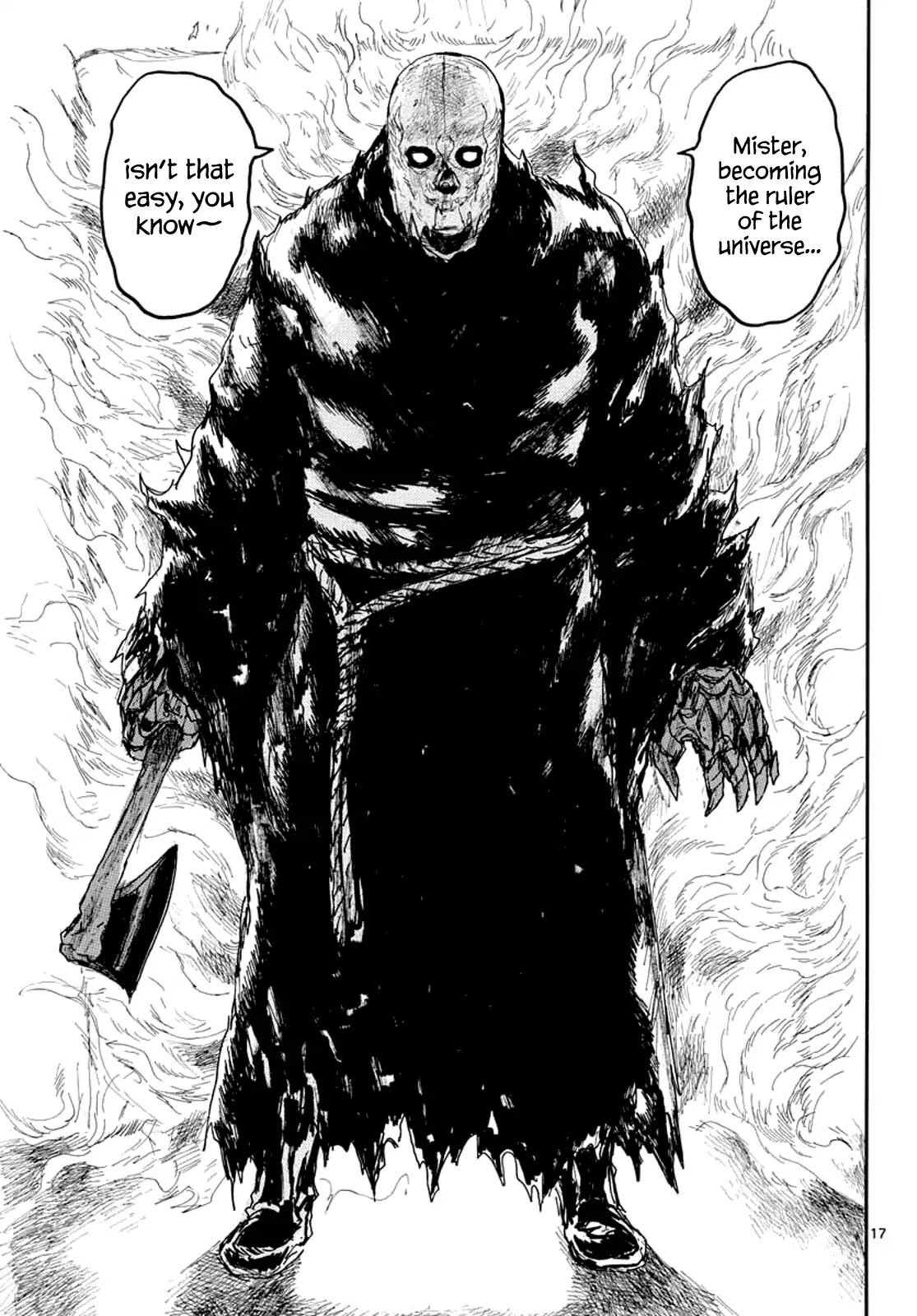 Dai Dark Chapter 2 page 17 - Chapter 2: Fire Daruma's Mad Axe