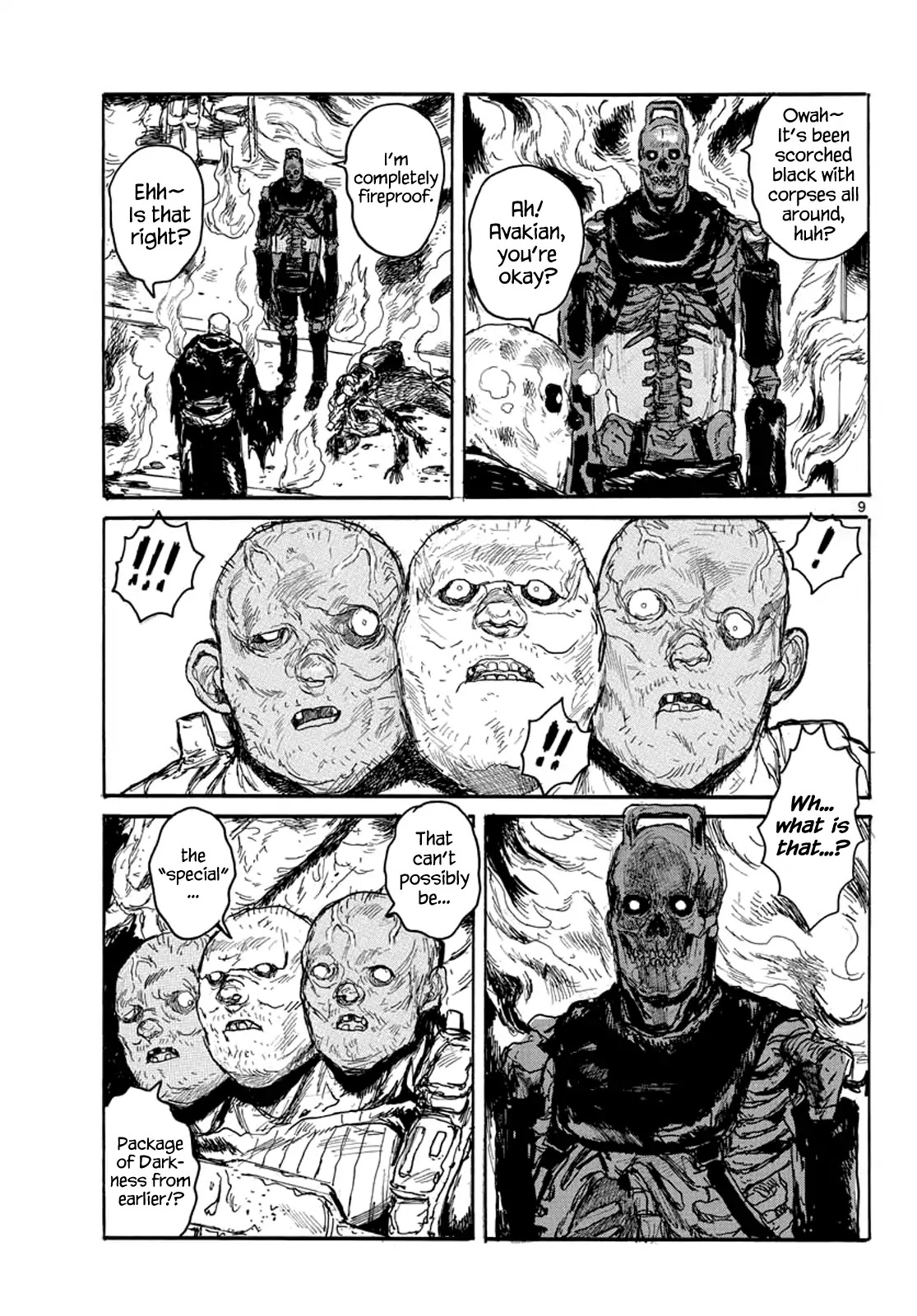 Dai Dark Chapter 2 page 9 - Chapter 2: Fire Daruma's Mad Axe