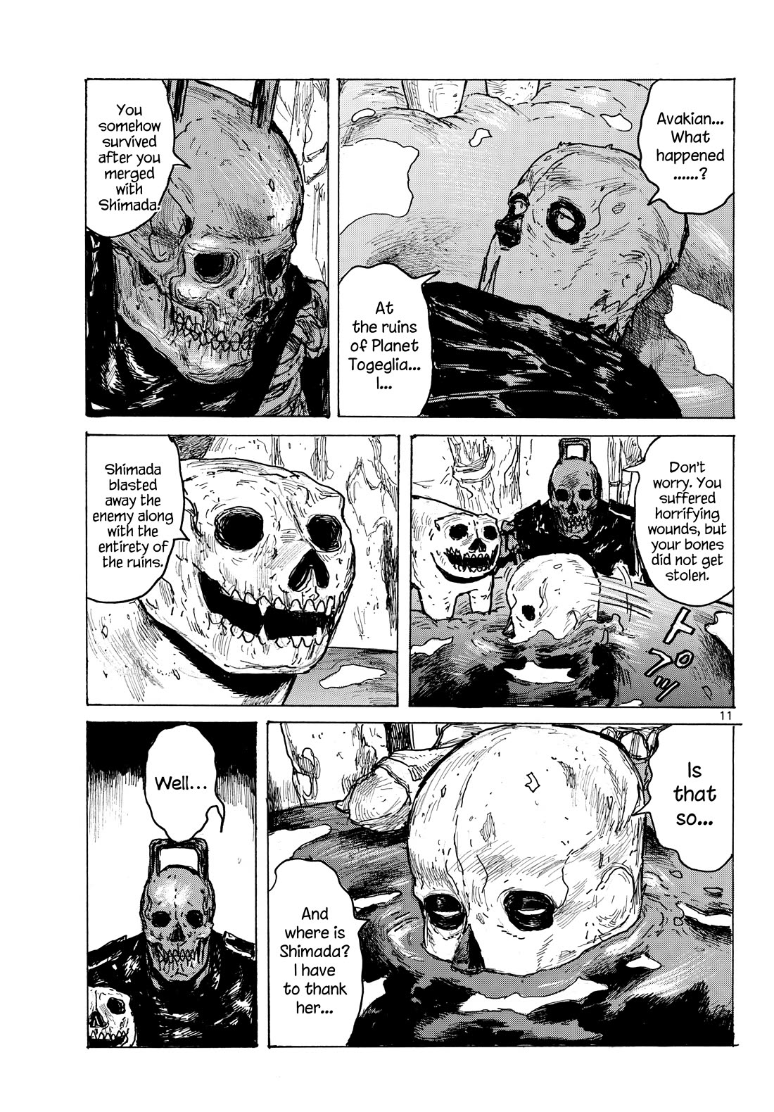 Dai Dark Chapter 64 page 11 - Chapter 64: The Triangle at the Furthest Reaches, Come Back Again Shimada.