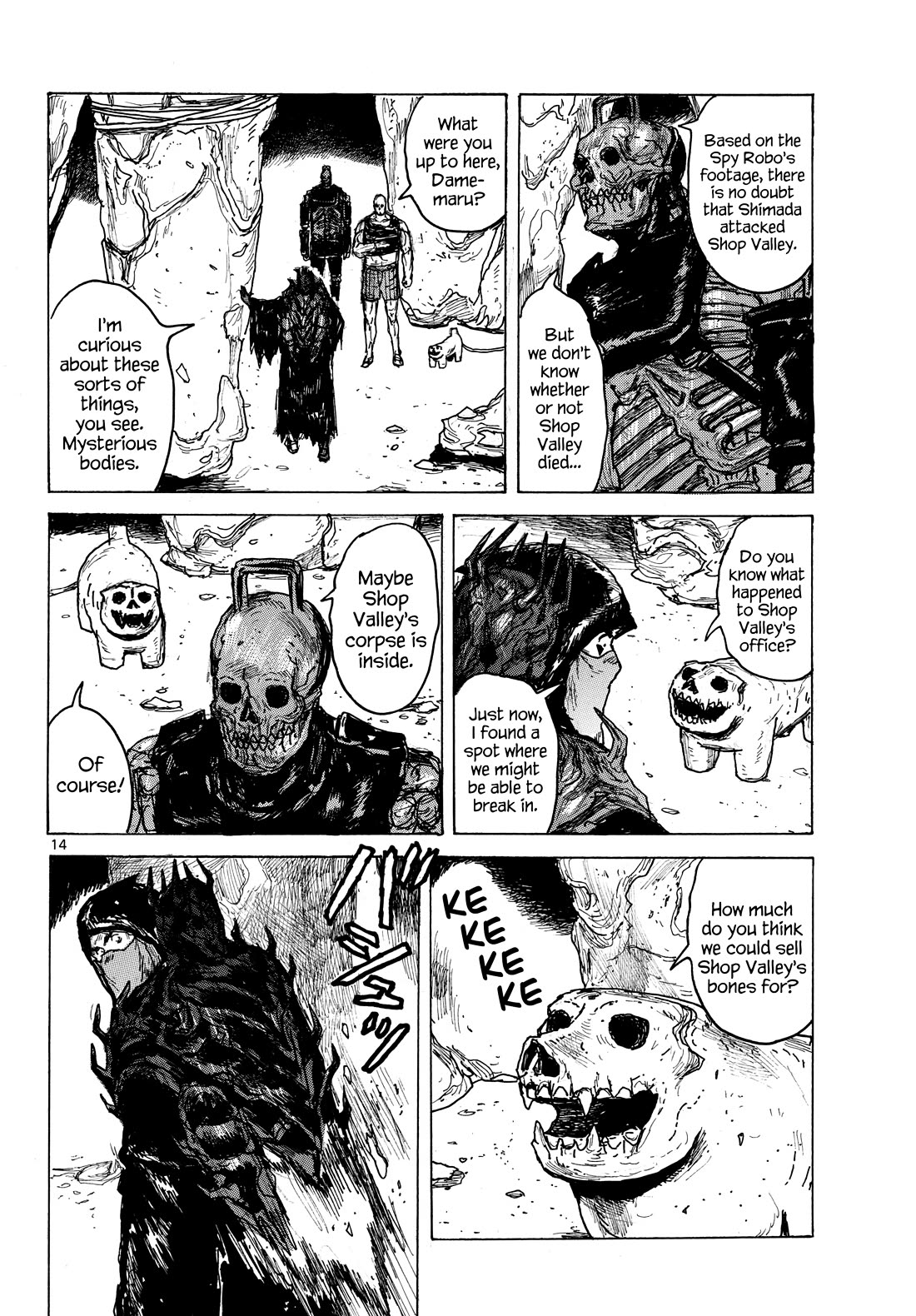 Dai Dark Chapter 64 page 14 - Chapter 64: The Triangle at the Furthest Reaches, Come Back Again Shimada.