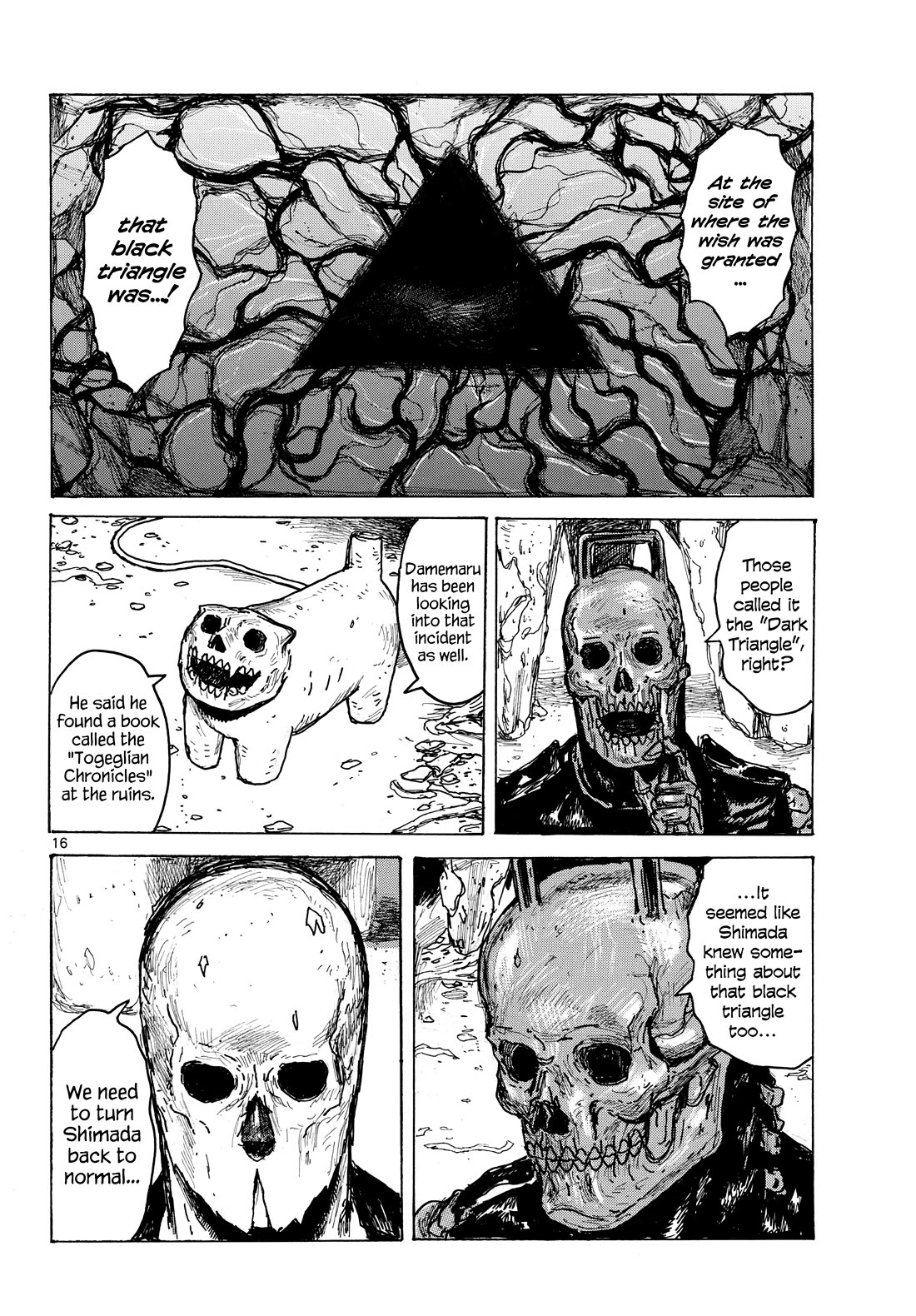 Dai Dark Chapter 64 page 16 - Chapter 64: The Triangle at the Furthest Reaches, Come Back Again Shimada.