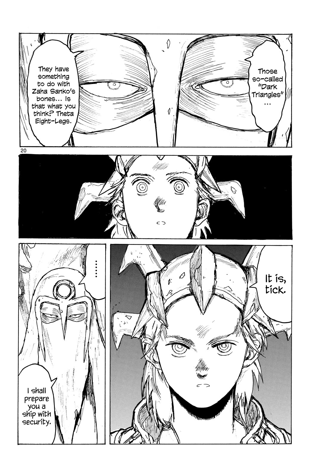 Dai Dark Chapter 64 page 20 - Chapter 64: The Triangle at the Furthest Reaches, Come Back Again Shimada.