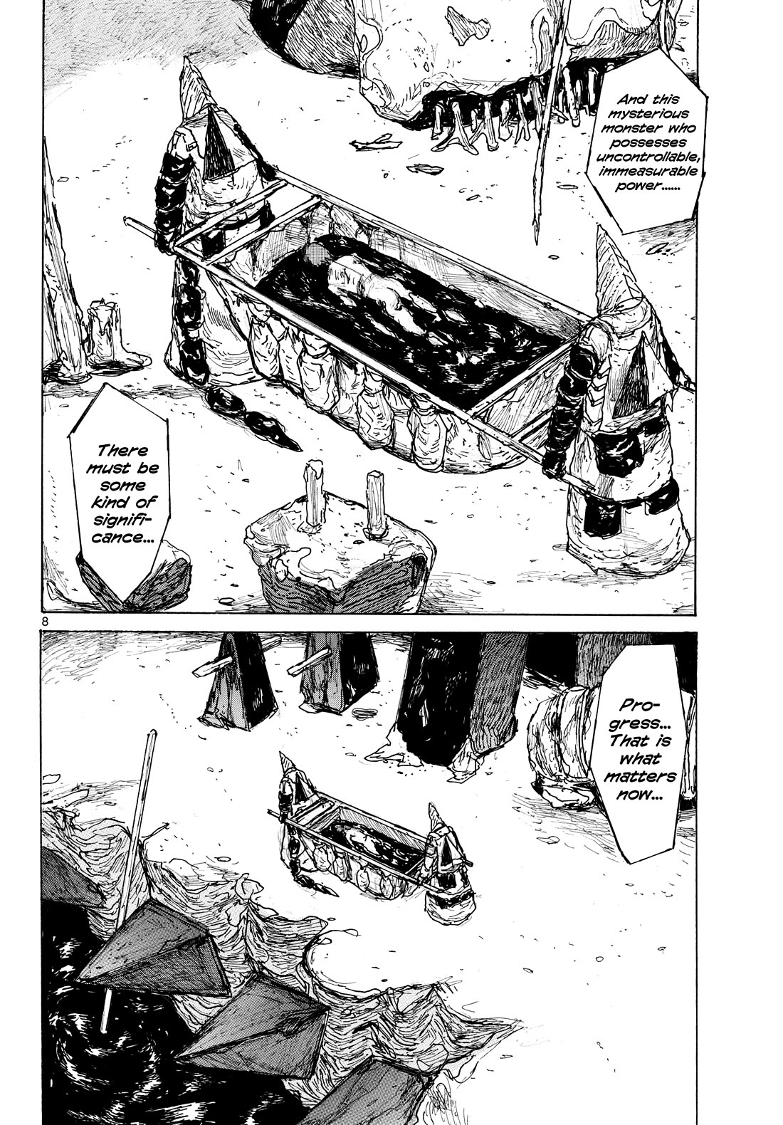 Dai Dark Chapter 64 page 8 - Chapter 64: The Triangle at the Furthest Reaches, Come Back Again Shimada.