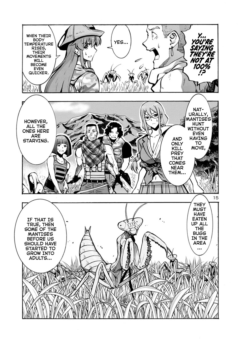 Dai Kyochuu Rettou Chapter 11.2 page 15 - Chapter 11.2: Hunting Ground (Part 02)