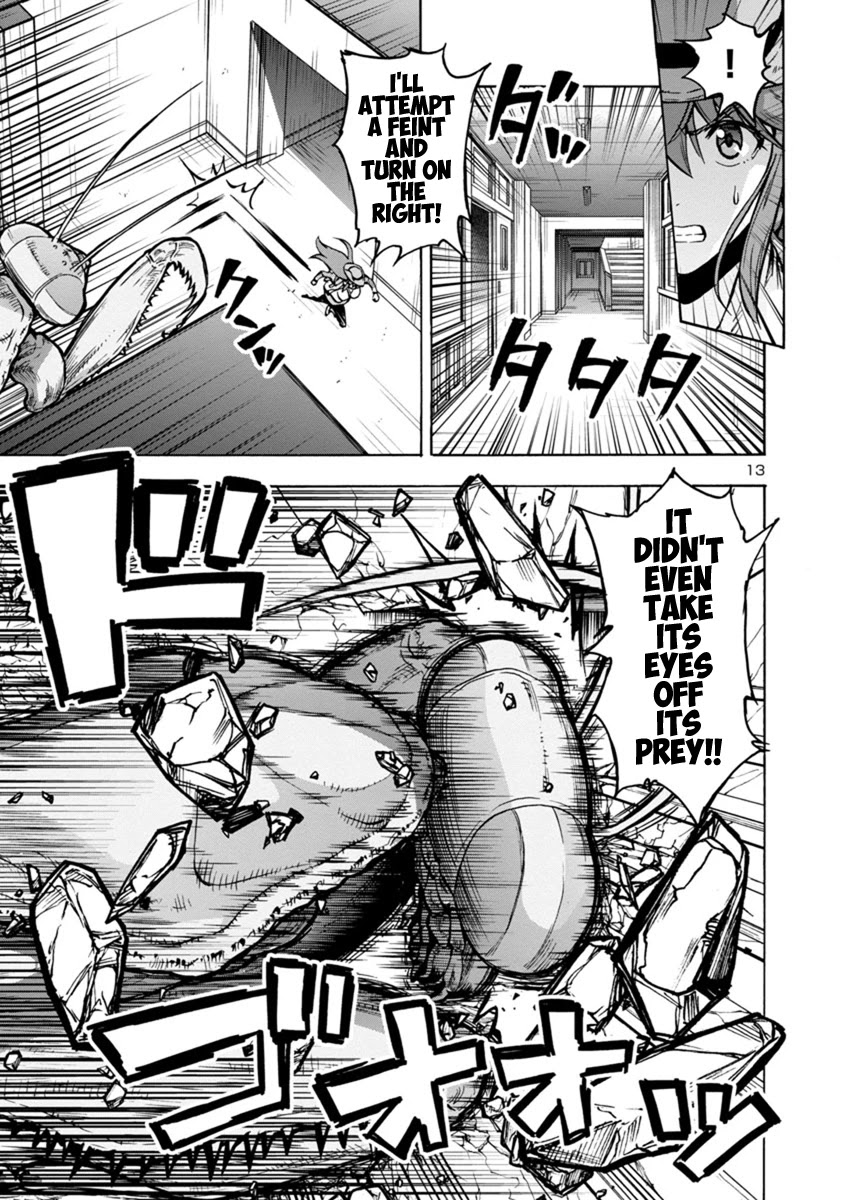 Dai Kyochuu Rettou Chapter 15.1 page 13 - Chapter 15.1: Catch and Run (Part 01)