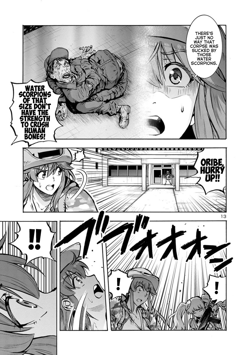 Dai Kyochuu Rettou Chapter 17.2 page 13 - Chapter 17.2: Underwater Hunter (Part 02)