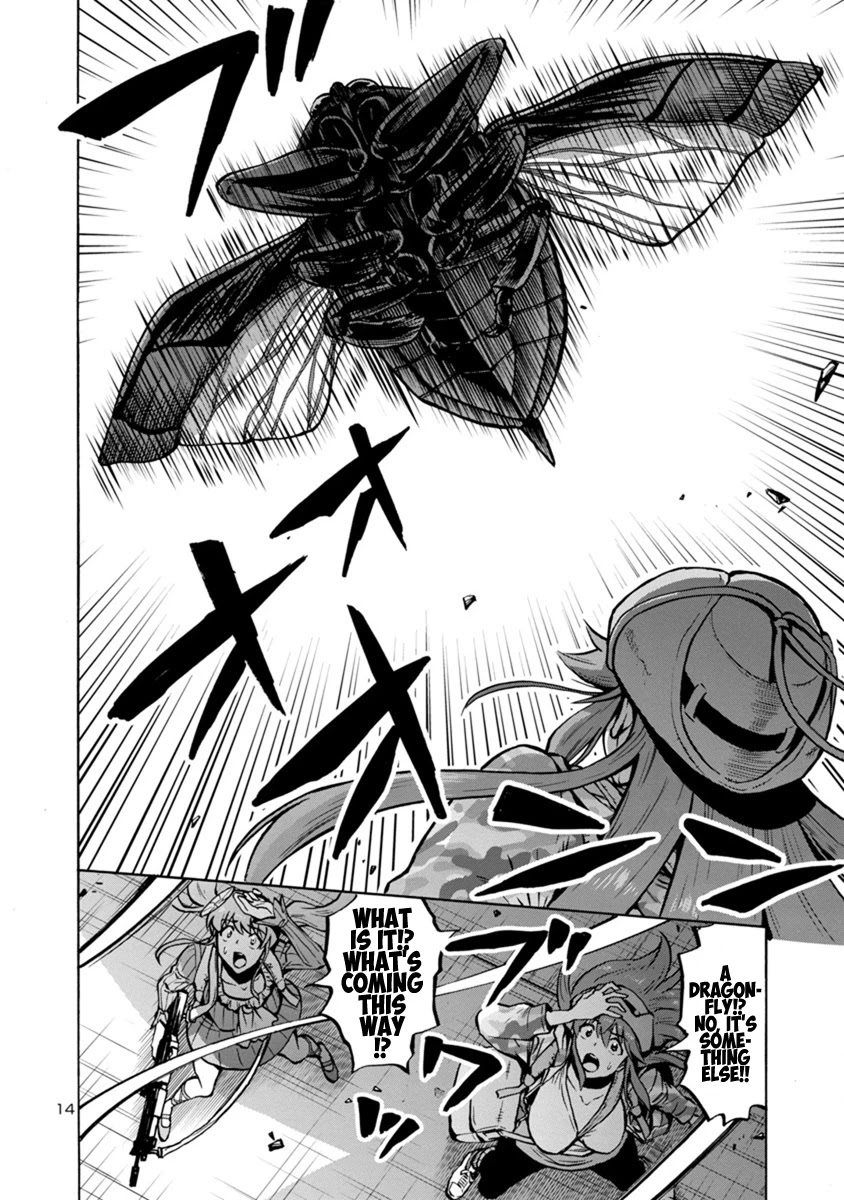 Dai Kyochuu Rettou Chapter 17.2 page 14 - Chapter 17.2: Underwater Hunter (Part 02)