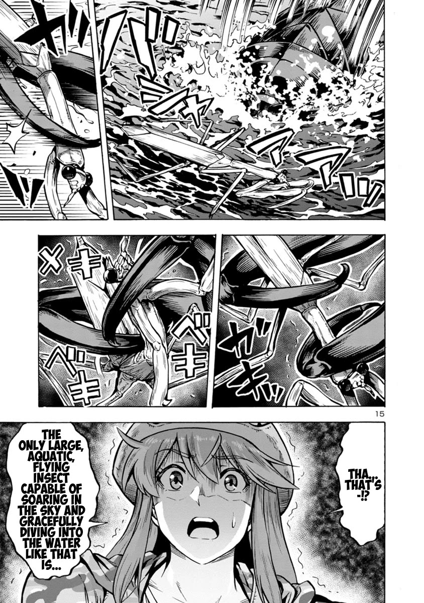 Dai Kyochuu Rettou Chapter 17.2 page 15 - Chapter 17.2: Underwater Hunter (Part 02)