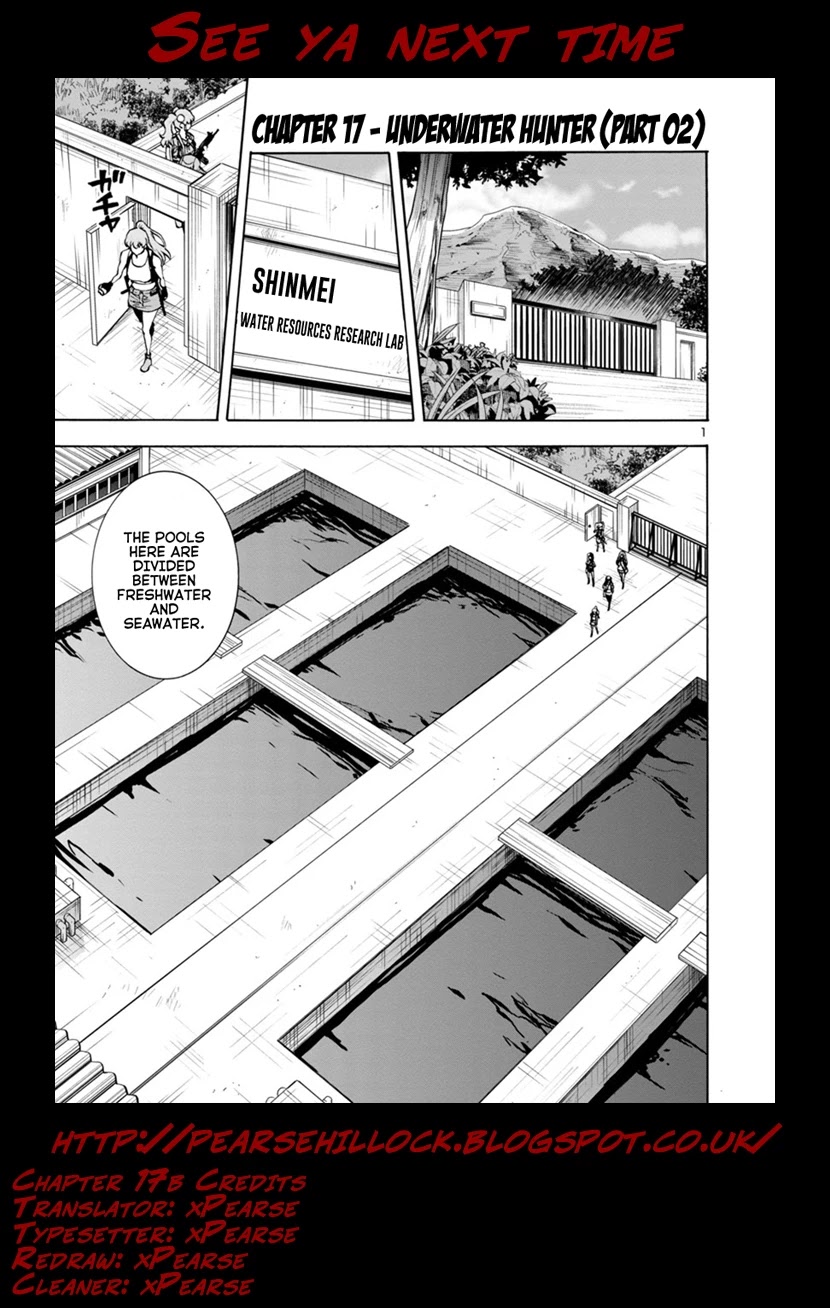 Dai Kyochuu Rettou Chapter 17.2 page 18 - Chapter 17.2: Underwater Hunter (Part 02)