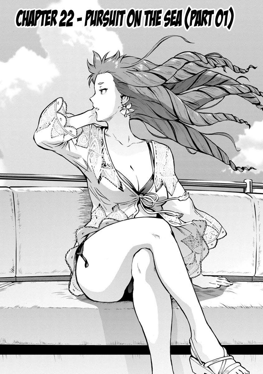 Dai Kyochuu Rettou Chapter 22.1 page 1 - Chapter 22.1: Pursuit on the sea (Part 01)