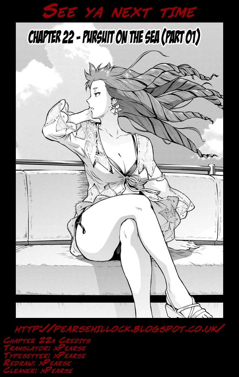 Dai Kyochuu Rettou Chapter 22.1 page 18 - Chapter 22.1: Pursuit on the sea (Part 01)