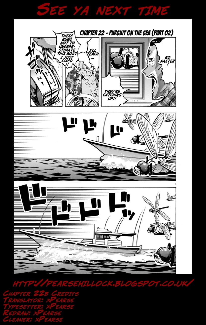 Dai Kyochuu Rettou Chapter 22.2 page 25 - Chapter 22.2: Pursuit on the sea (Part 02)