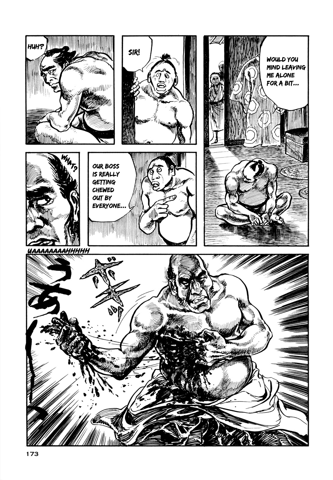 Daichi Gokujou Chi Dairuma Rikishi Chapter 6 page 24 - Chapter 6: The Legend of Great Sumo Soul: Bloody Daruma Warrior