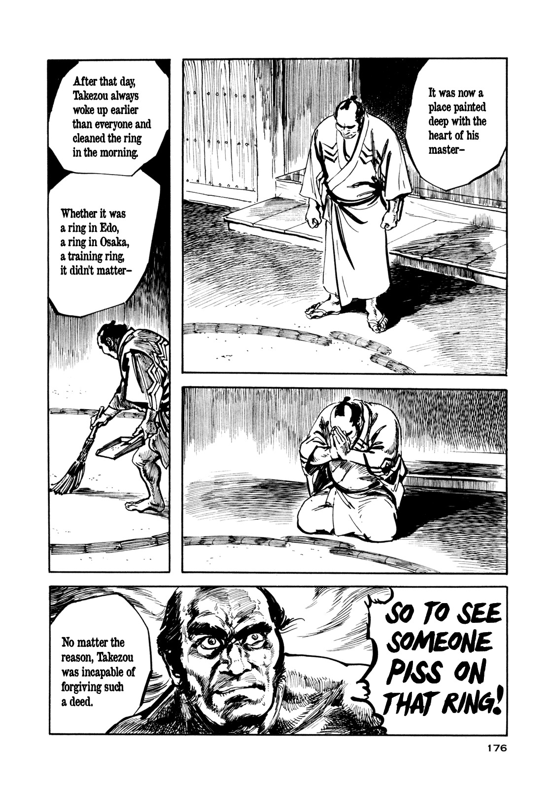 Daichi Gokujou Chi Dairuma Rikishi Chapter 6 page 27 - Chapter 6: The Legend of Great Sumo Soul: Bloody Daruma Warrior
