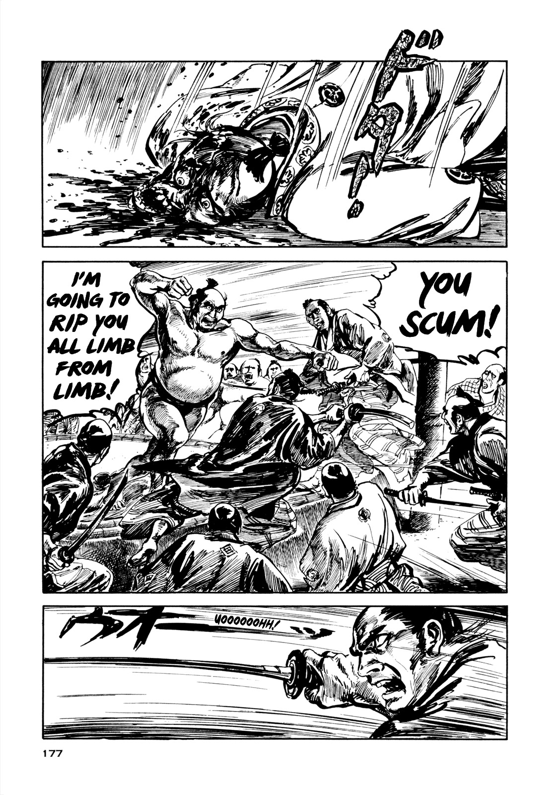 Daichi Gokujou Chi Dairuma Rikishi Chapter 6 page 28 - Chapter 6: The Legend of Great Sumo Soul: Bloody Daruma Warrior