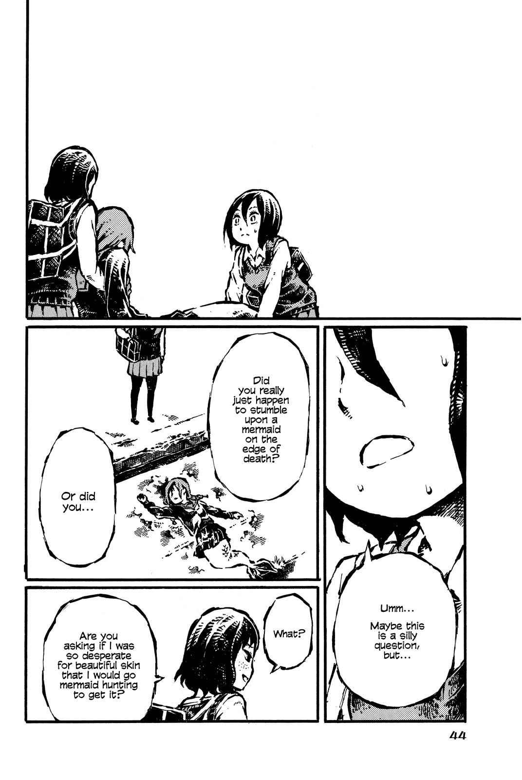 Daidai wa, Hantoumei ni Nidone Suru Chapter 9 page 8 - Chapter 9: Sitting Mermaid
