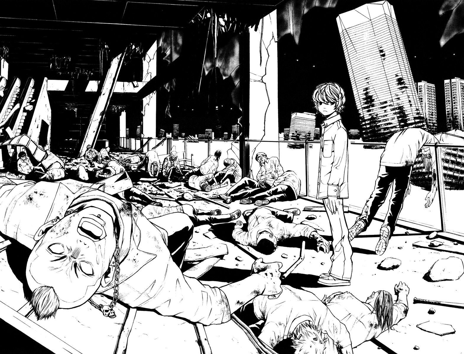 Daikusei Kuuki Heishidan Chapter 0 page 38 - Chapter 0: Dark Skies